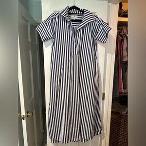 Banana Republic Cruz poplin maxi dress